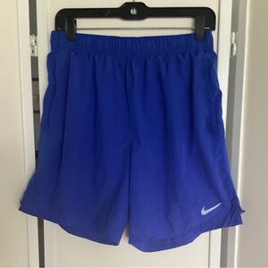 NIKE Dri Fit running shorts Sz S blue athletic EUC